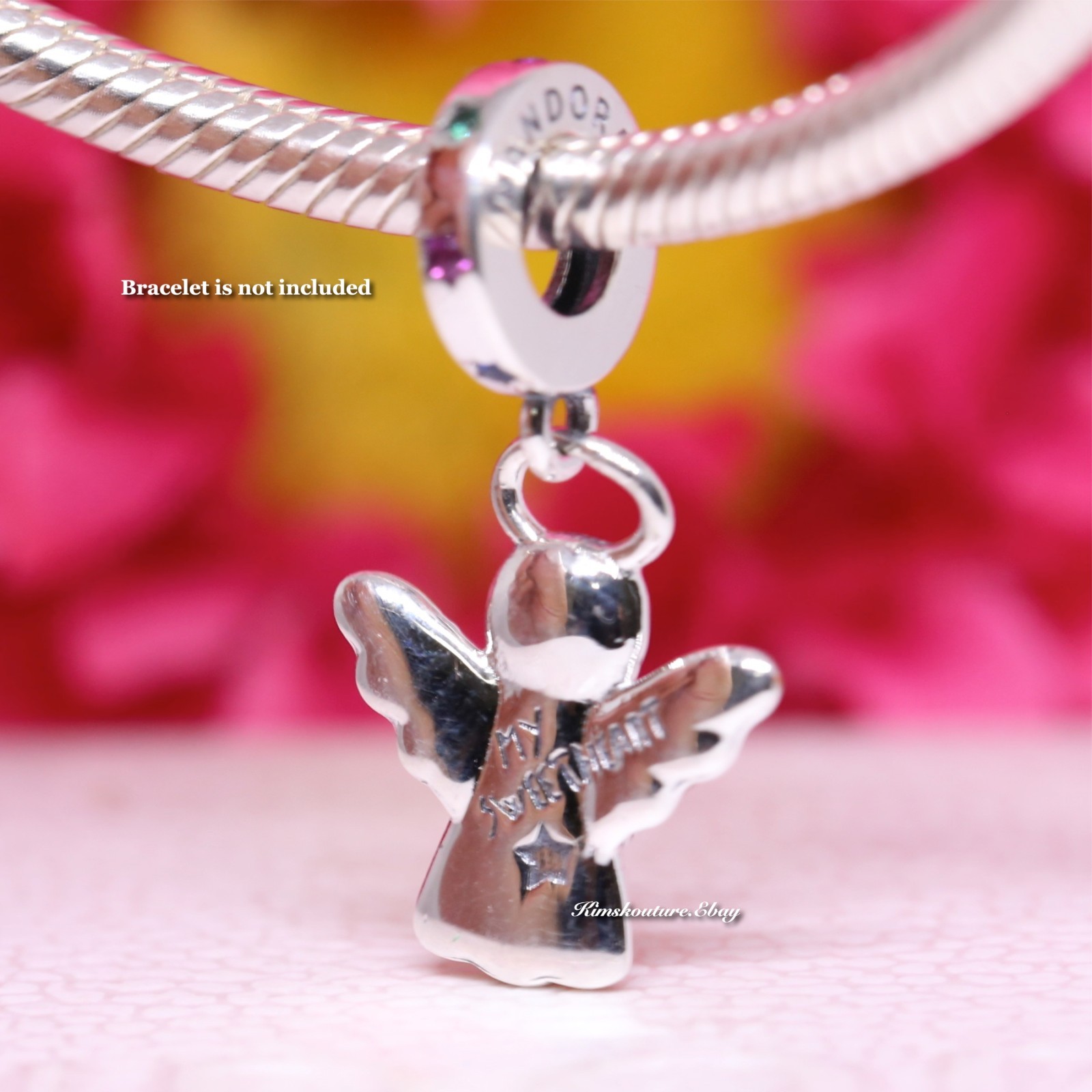 New Authentic PANDORA 925 My Sweetheart Gingerbread Angel Charm 794247C01