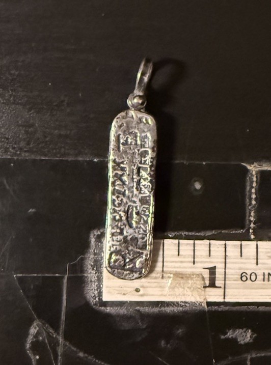 ATC 1622 Sterling Silver ATOCHA Bar Pendant & Box 5.4g Shipwreck (AN626-13) S
