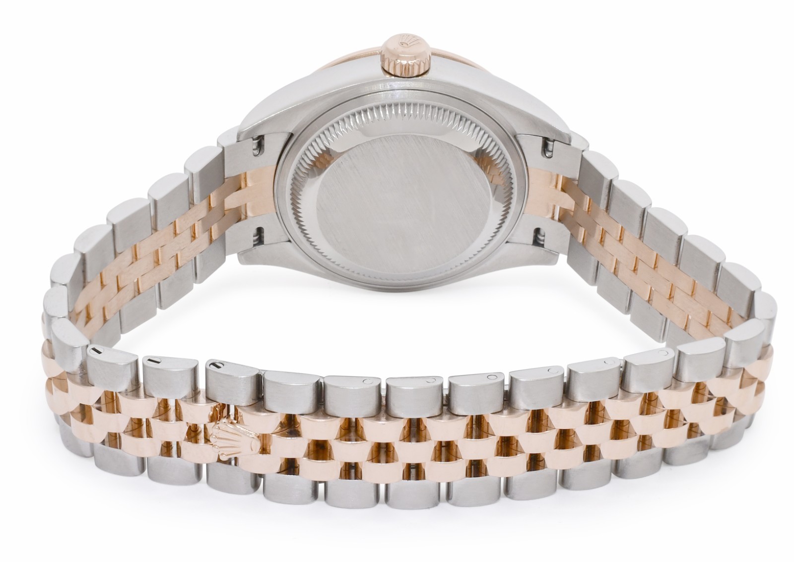 Rolex Datejust 28 Rose Gold/Steel Olive Green Diamond Watch +Card ’22 279381RBR