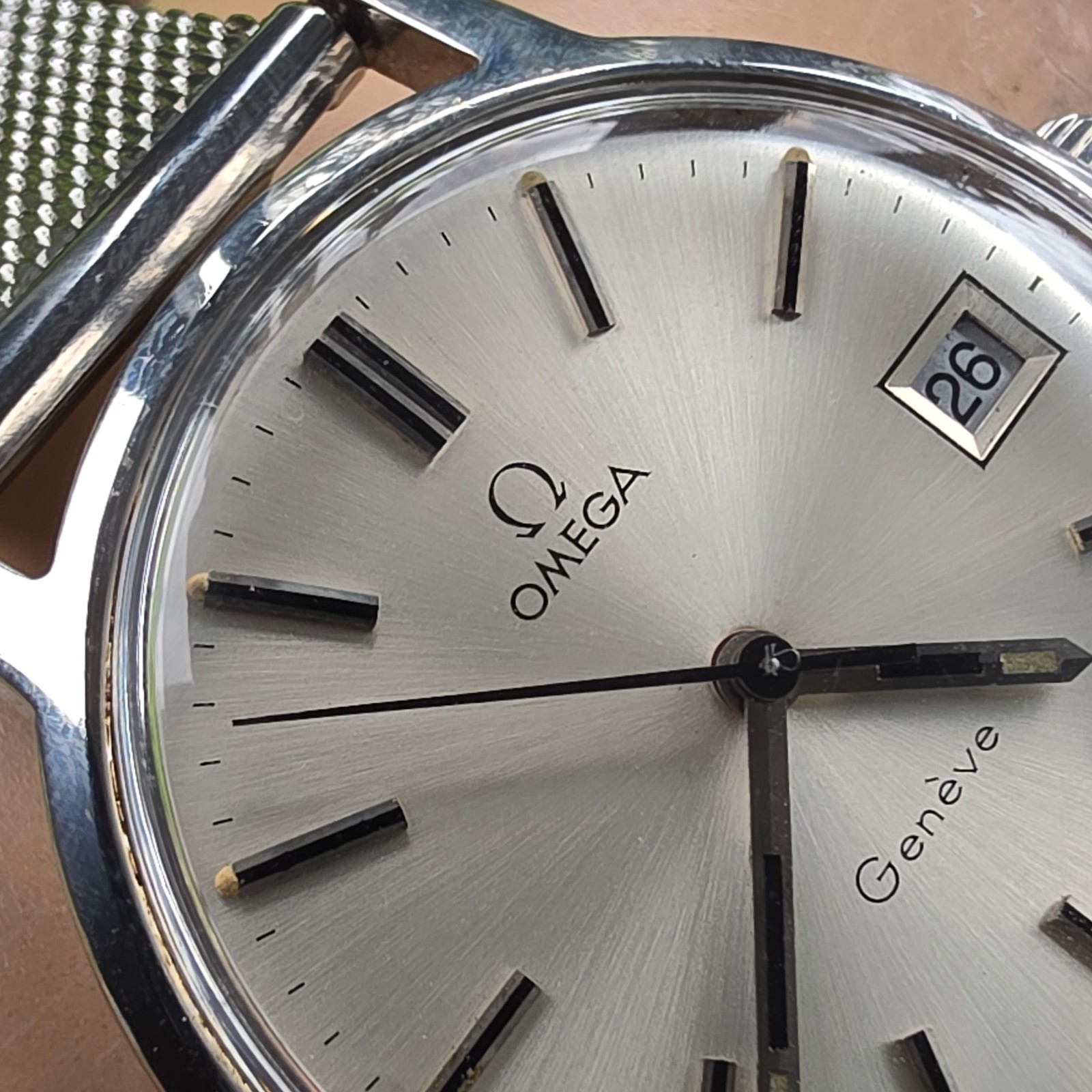 Vintage OMEGA Geneve men’s manual wind watch Ref:136.0098 Date swiss 1972