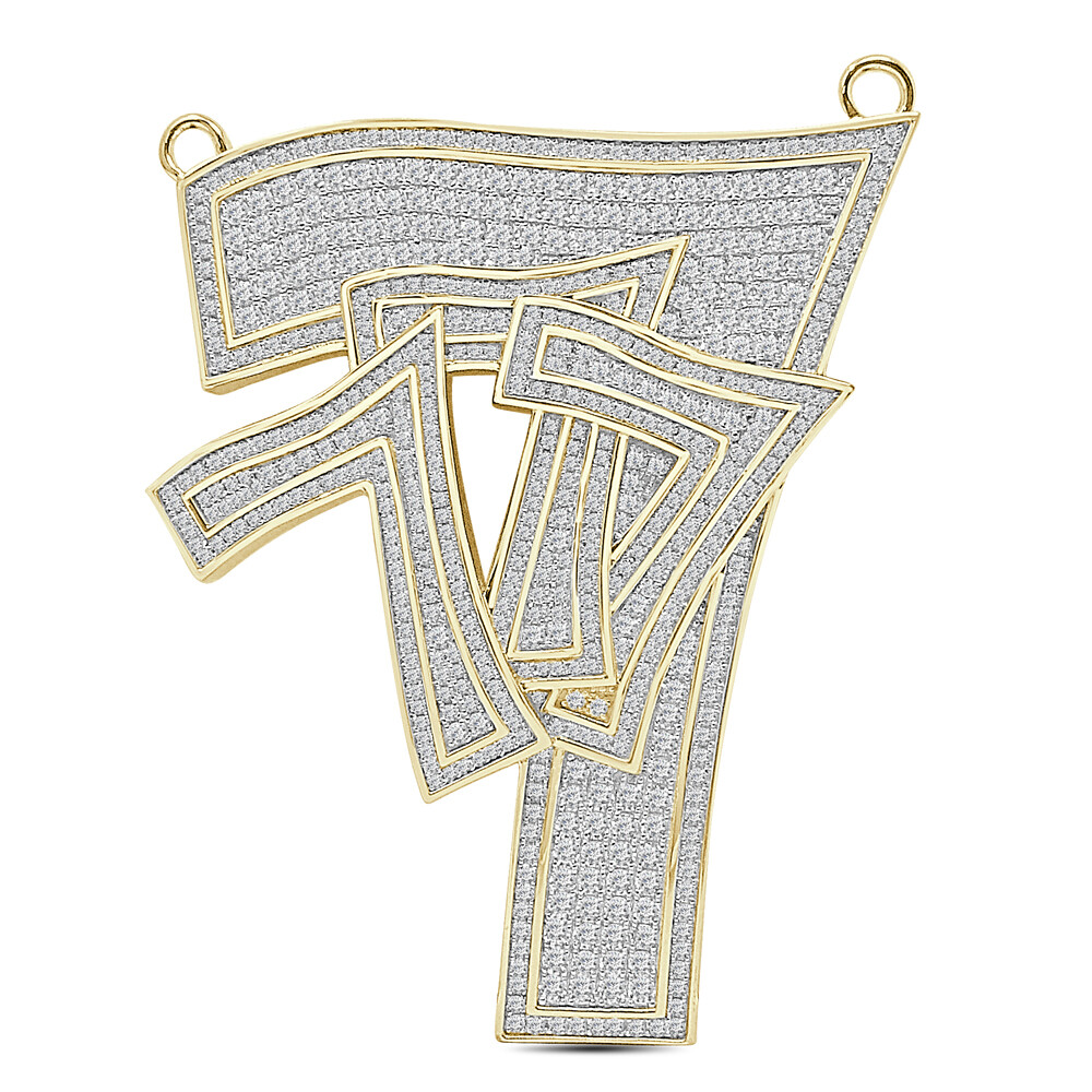 77+ Grams Big 3.25” Genuine Silver Lucky 777 Slot Machine Jackpot Charm Pendant