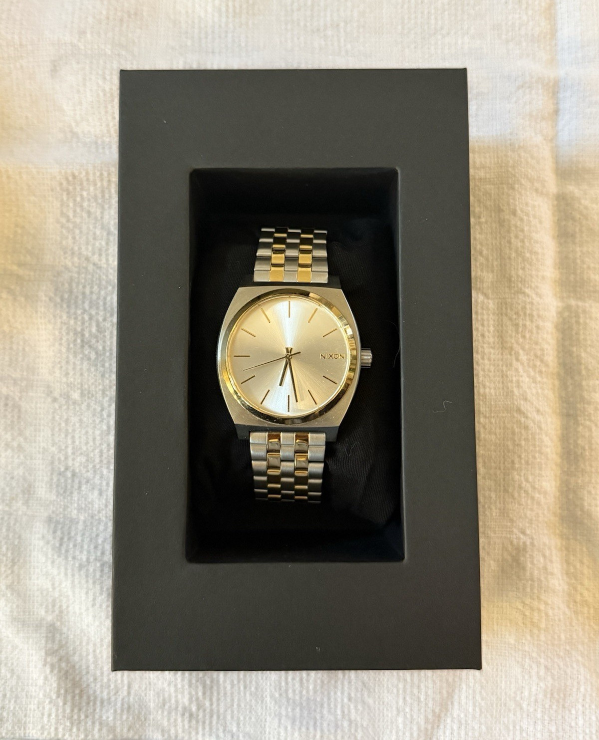 Nixon Men’s Time Teller Silver Dial Watch – AO45-1921
