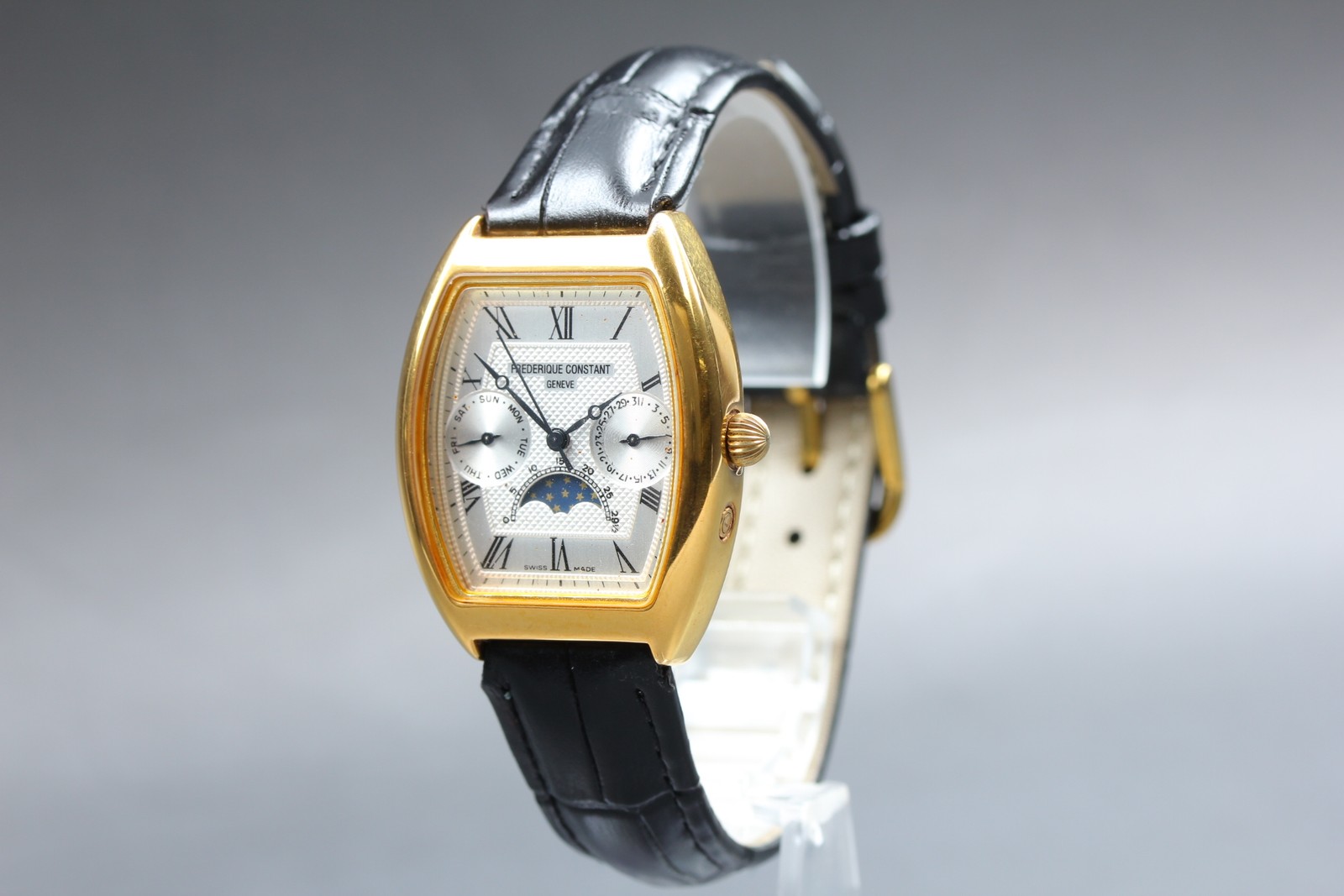Frederique Constant FC260X3T5/6 Moon Phase Gold Quartz Men’s Watch [Near MINT]