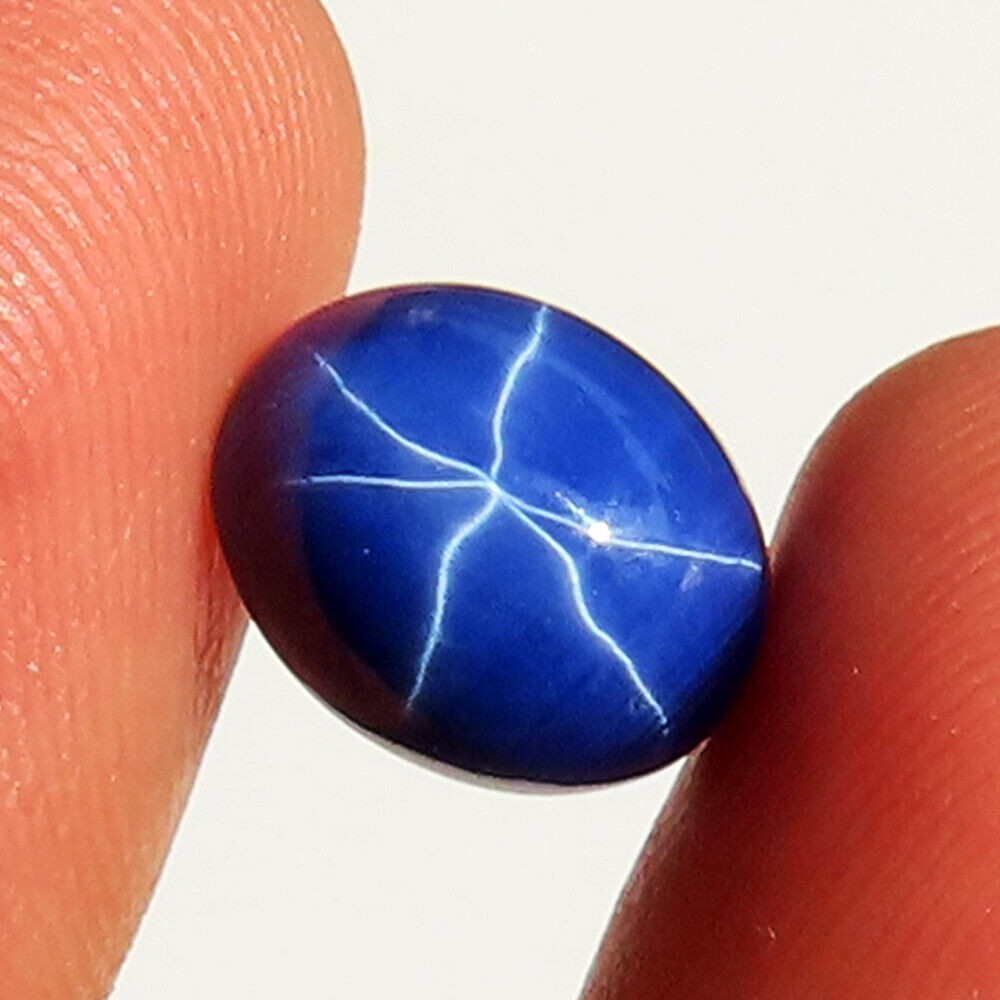 15 Pcs Six Rays Blue Star SAPPHIRE Lot Cabochon 128.55CT Oval 10x14x5mm GEMSTONE