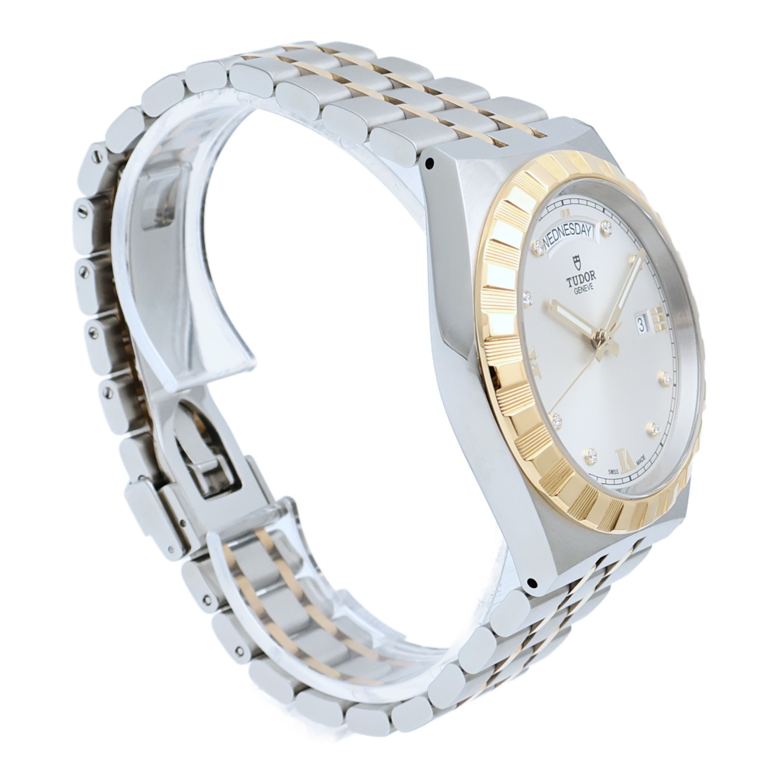TUDOR Royal Automatic Watch 28603 Stainless Steel/18K Yellow Gold Silver