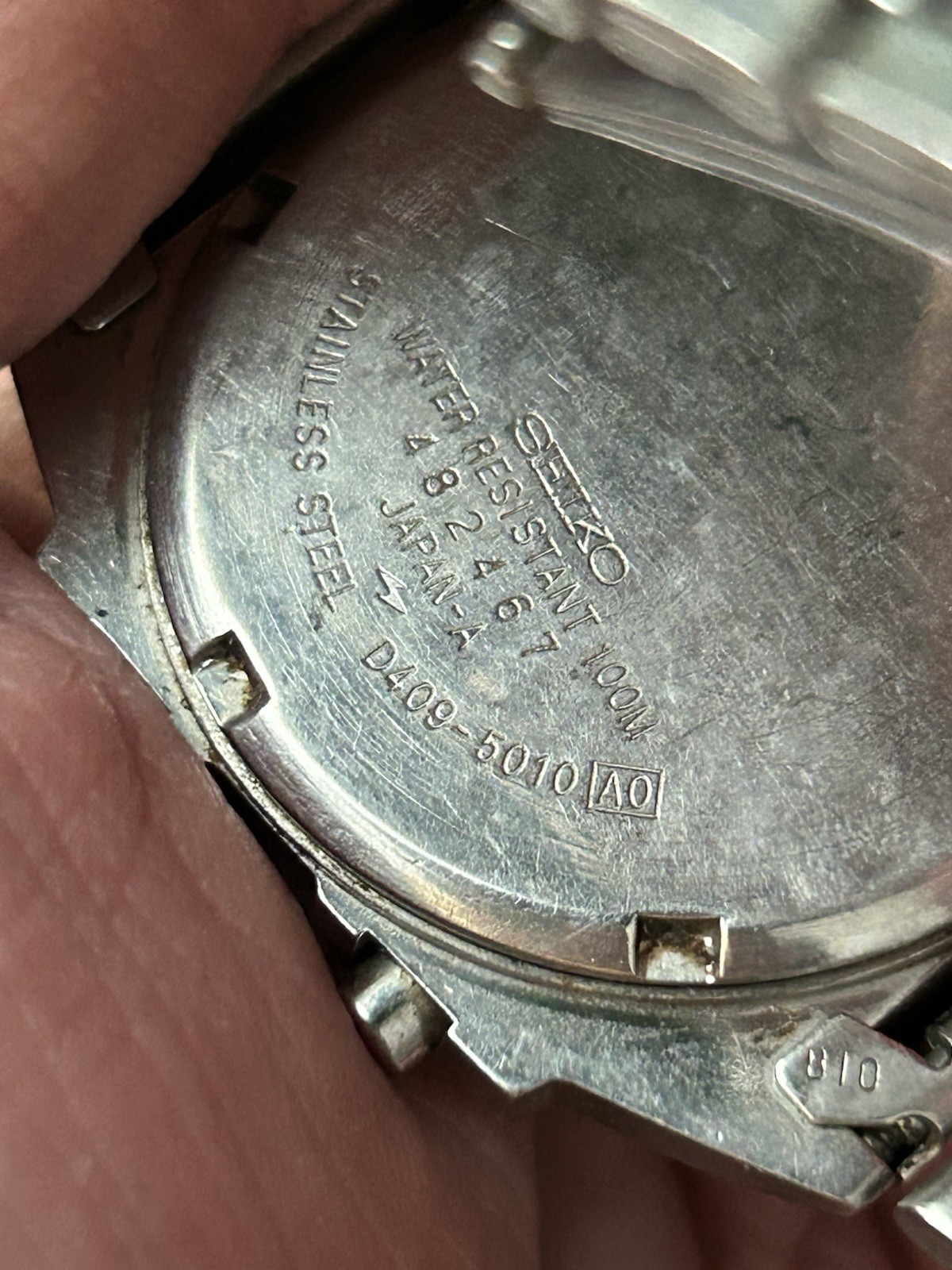 1984 Seiko Sports 100 D409-5010 Memo Channel Digital Watch – Original Seiko Band