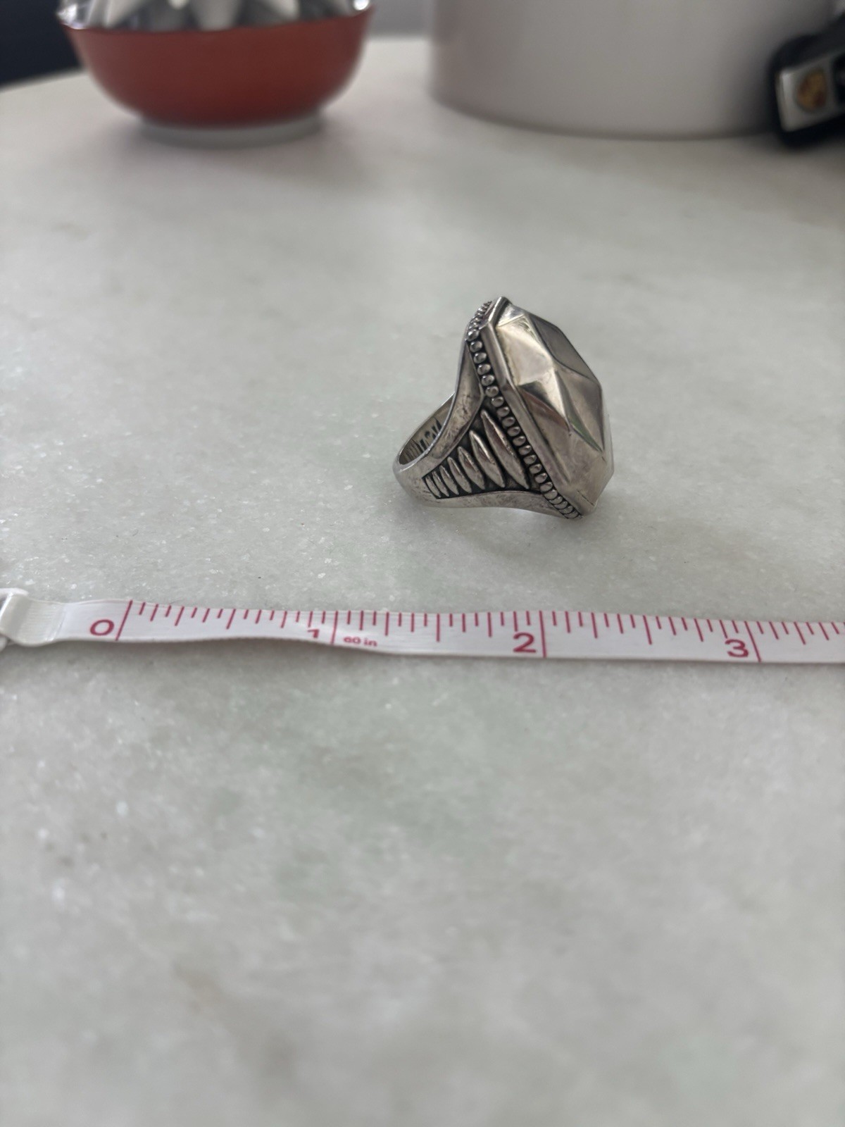 Lagos Chunky Large Faceted Ring sz 7.25