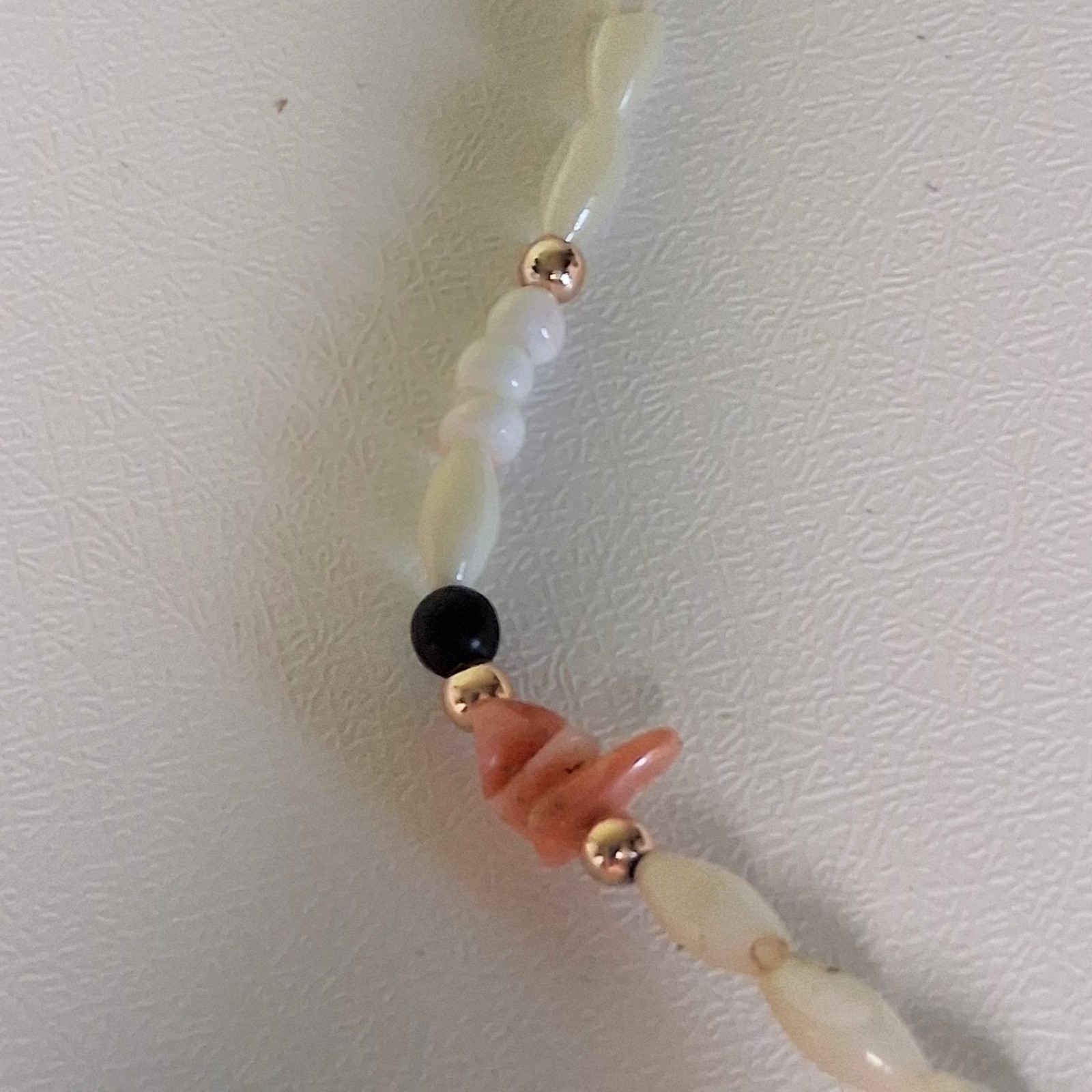 Boho Chic Shell Necklace Long Mother of Pearl Dangle Beads Vintage Beach Jewelry