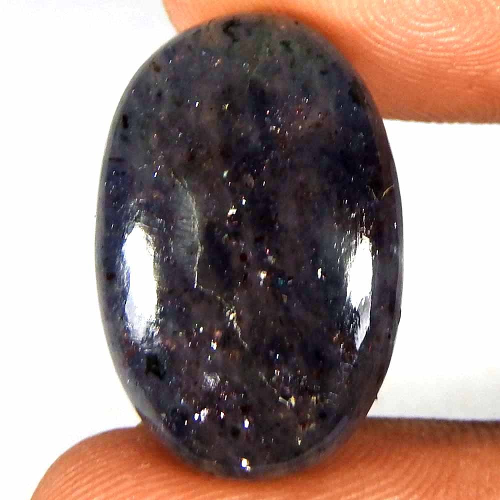 21.90Cts100%Natural Red Blue Iolite Sunstone Oval Cabochon Loose Gemstone