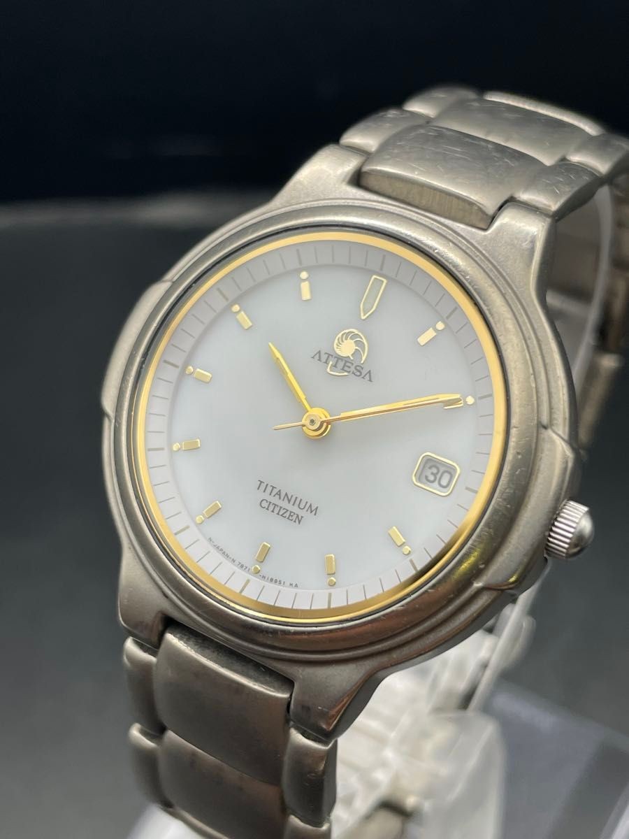 Solar Running Citizen Attesa 7871 H11356 Vintage