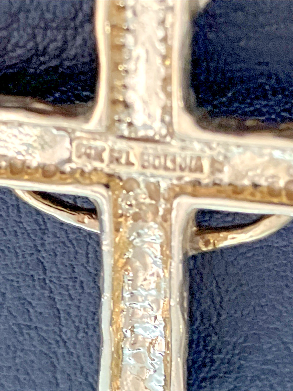 14kt Solid Real Gold Crucifix 11.55 Grams Jesus Cross – Hallmark RL Bolivia 14k