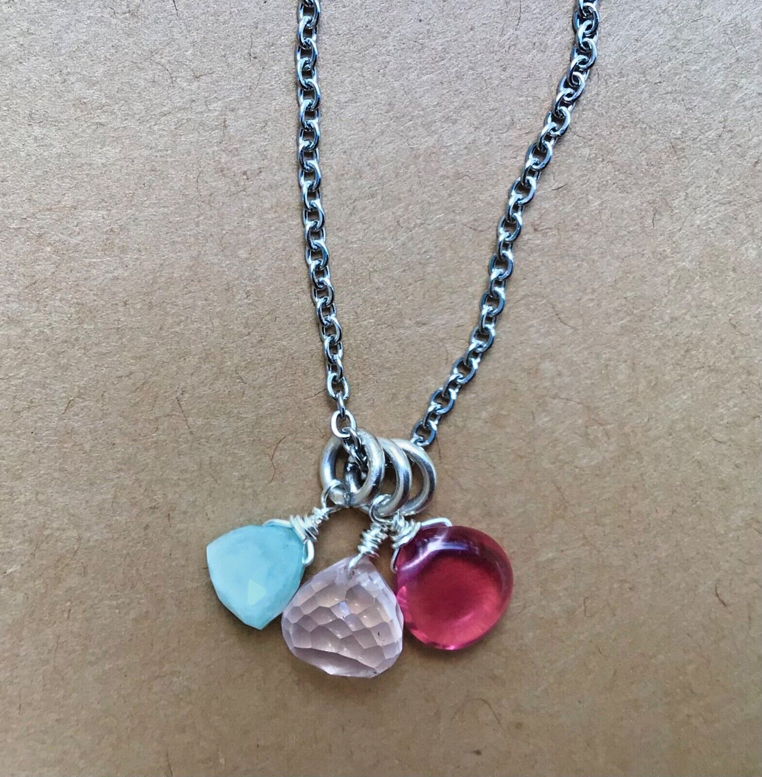 NEW SUNDANCE CHARM HANDMADE NECKLACE ARTISAN NATURAL GEMSTONE JEWELRY