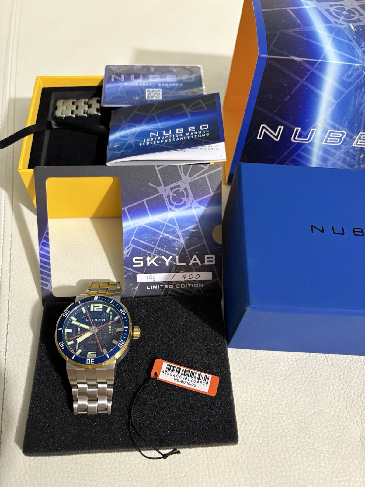 Nubeo Skylab Admiral Blue Skeleton Limited Edition Automatic Watch