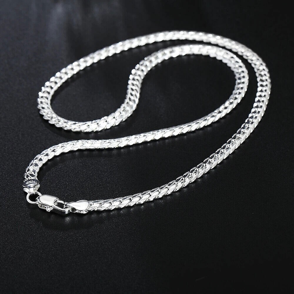 925 Sterling Silver 6mm Snake Chain Necklace Men Women Fashion Jewelry 18-24″