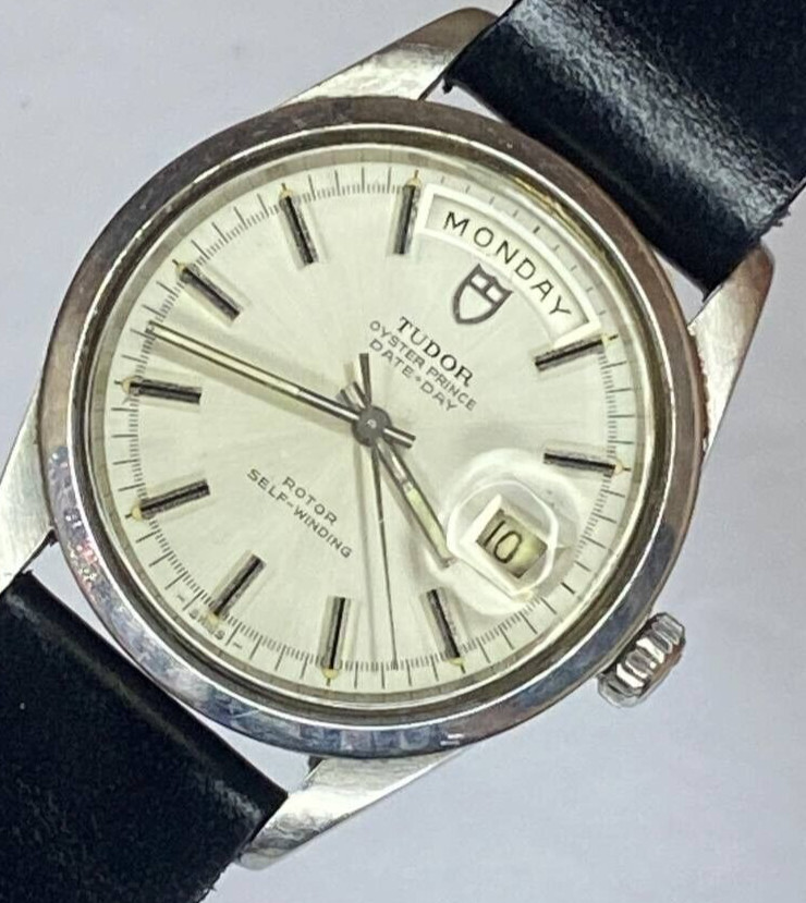 VINTAGE TUDOR DAY DATE JUMBO 38MM REF 7017/0 AUTOMATIC MOVEMENT STAINLESS STEEL
