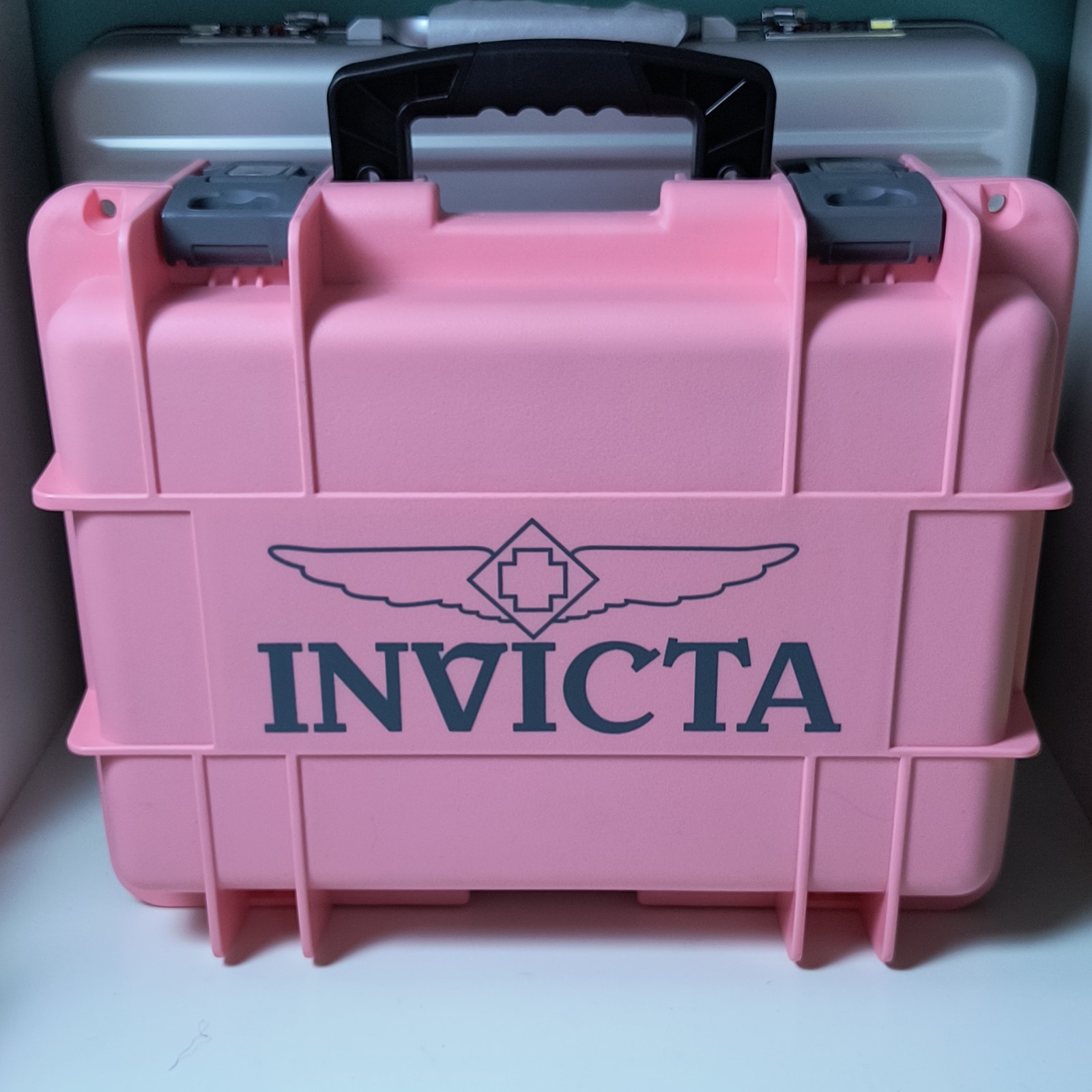 Invicta Subaqua Noma III Pink Dial Swiss Ronda Z60 50mm W/ Pink Hard Case. NEW