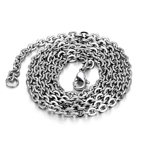 10/20/50pcs 1.6/2/2.4/3mm Stainless Steel Flat “O” Rolo Cable Chain Necklace