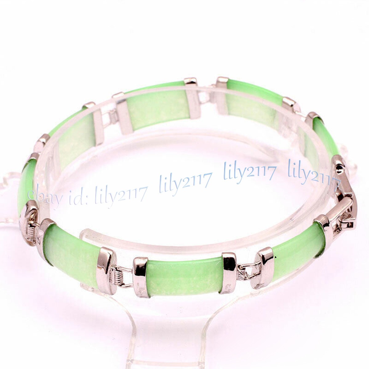 Stunning Natural Jade Bracelet Fortune Women Lucky Bangle Gemstone Jewelry Gifts