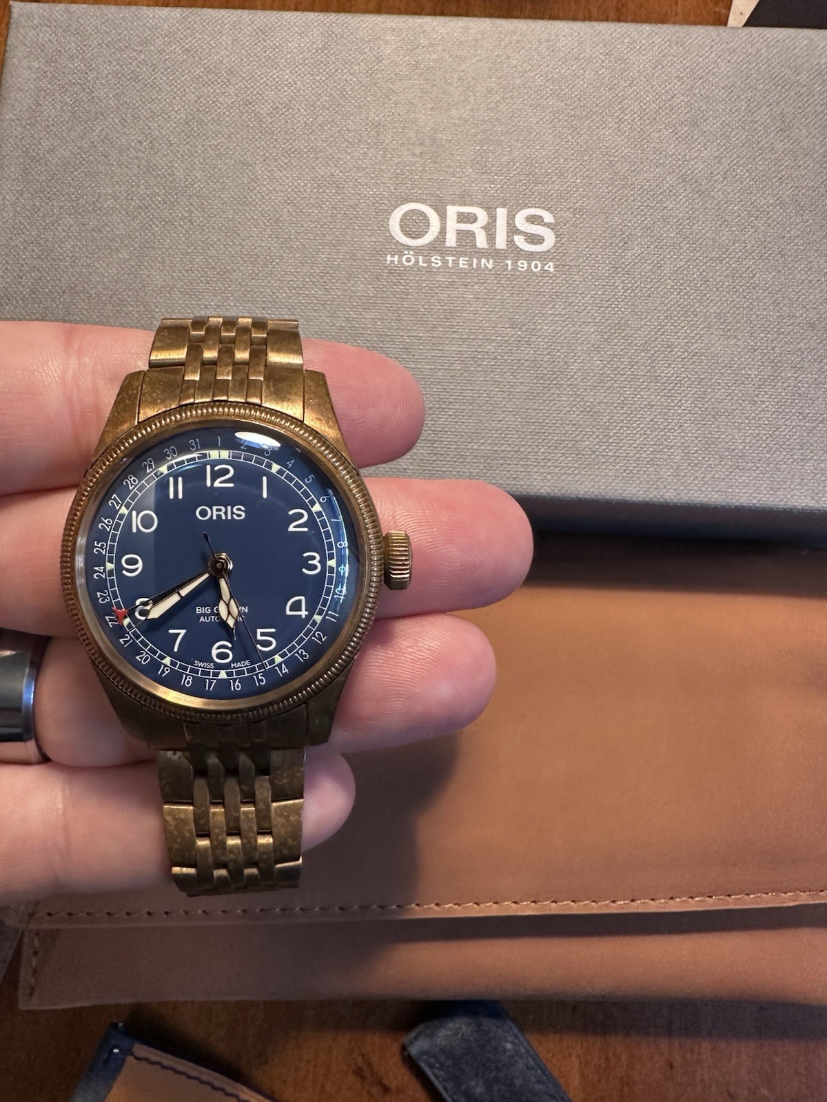 Oris Big Crown Pointer Date Blue Men’s Watch Full Bronze
