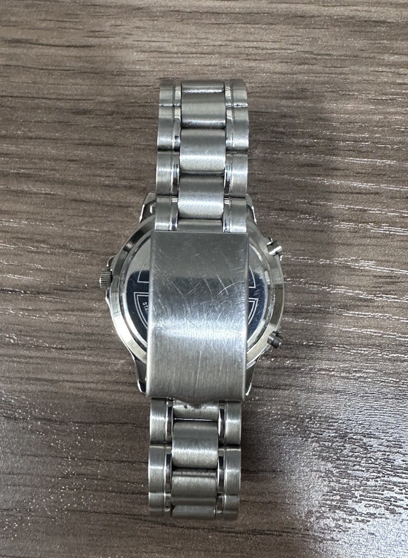 Yema 50th Anniversary Analog-Digital Stainless Steel Watch White Dial 50m Rare