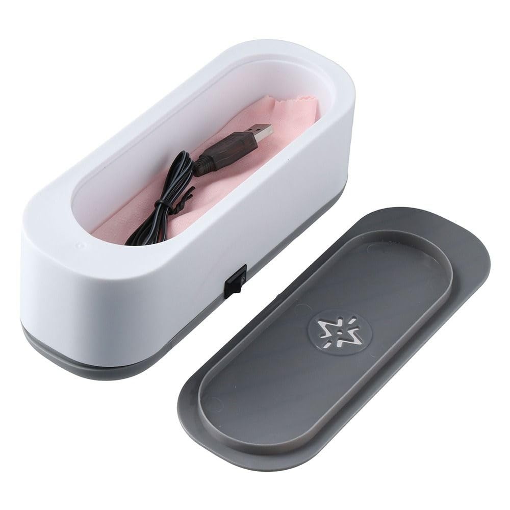 Ultrasonic Jewelry Cleaner,Home Mini Scaling Kit Cleaner,Light Wave Irradiati…