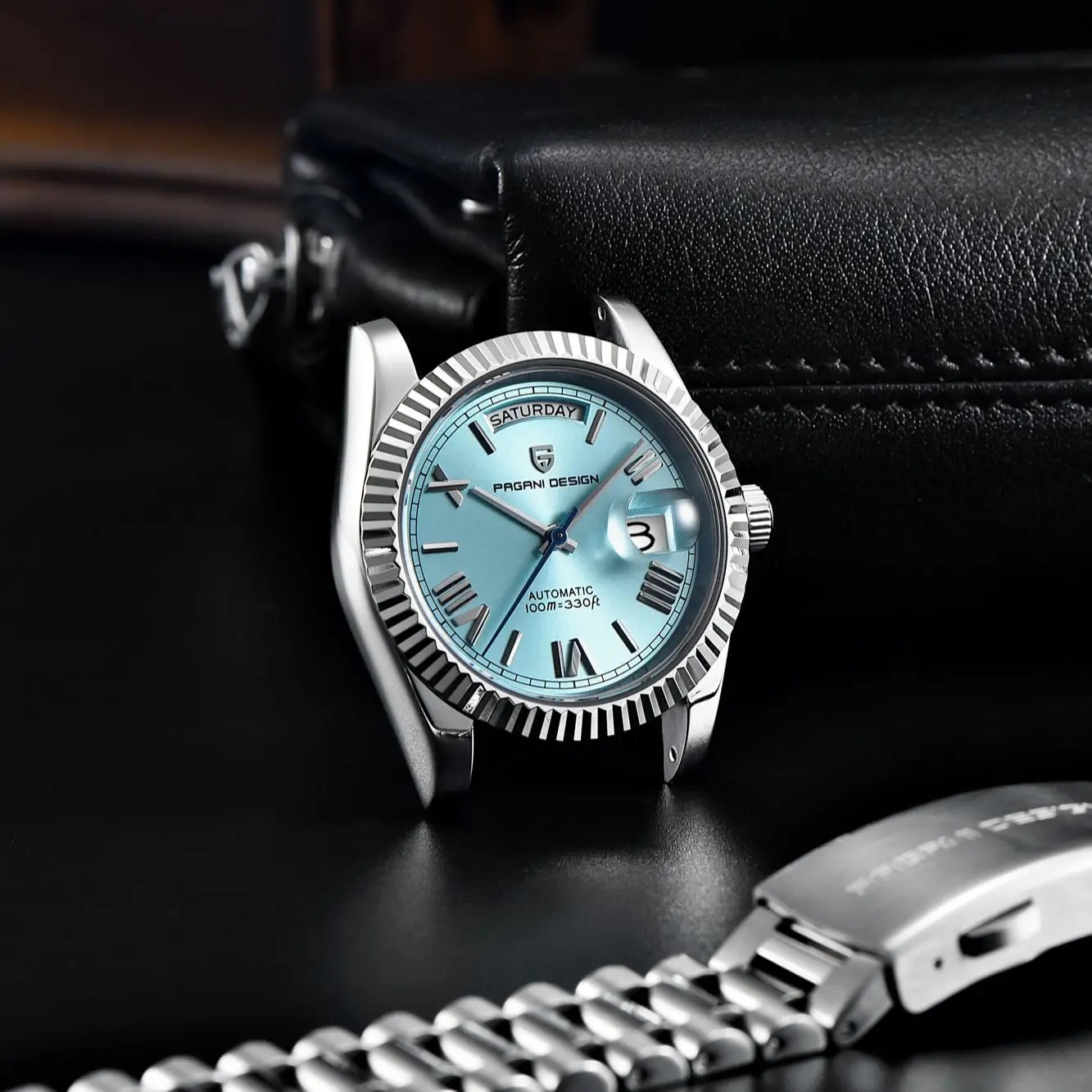 PAGANI DESIGN PD1752 Sky Blue Dial Automatic Stainless Steel Luxury Men’s Watch