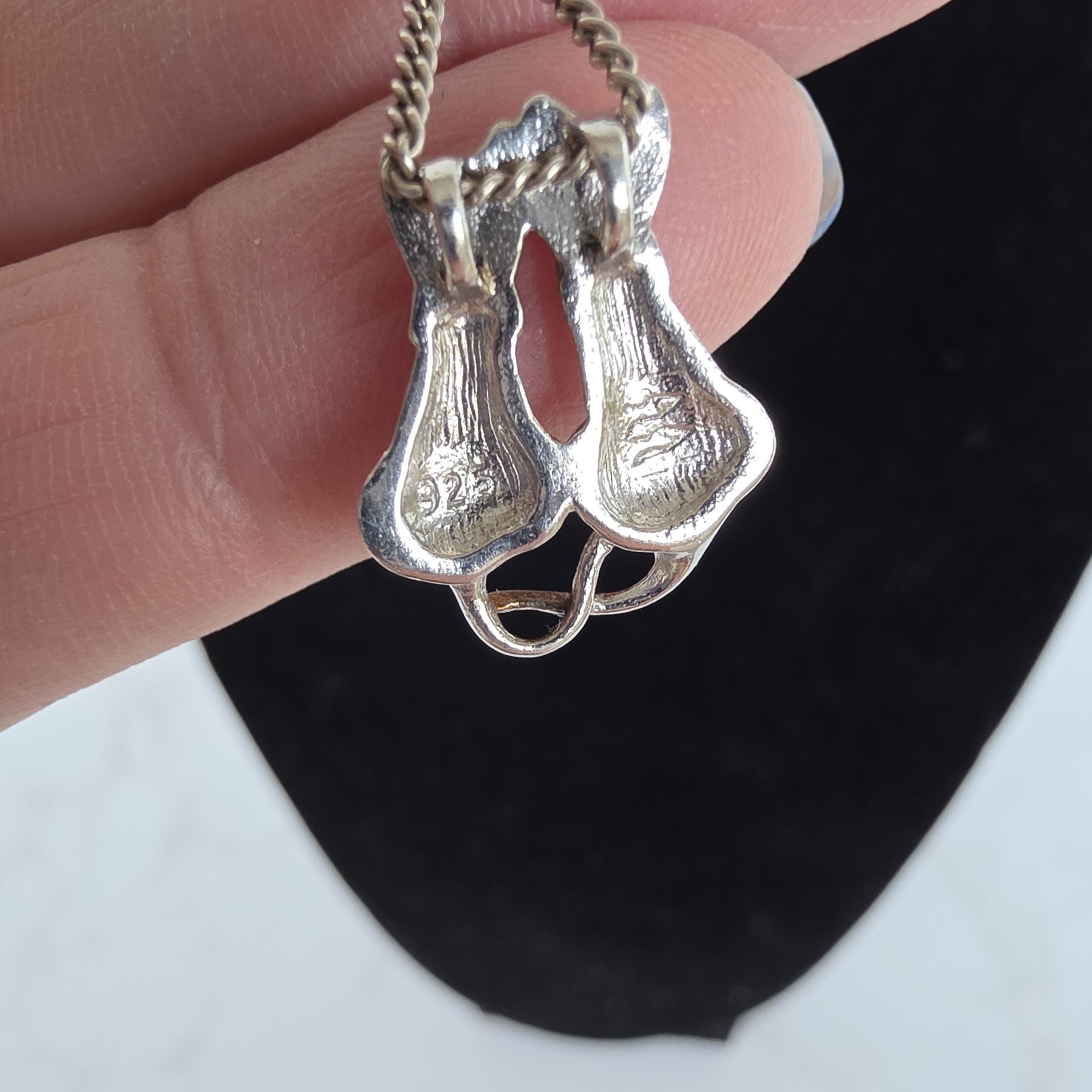 Two Cats Pendant Necklace – 925 Sterling Silver 18 To 20 Inches