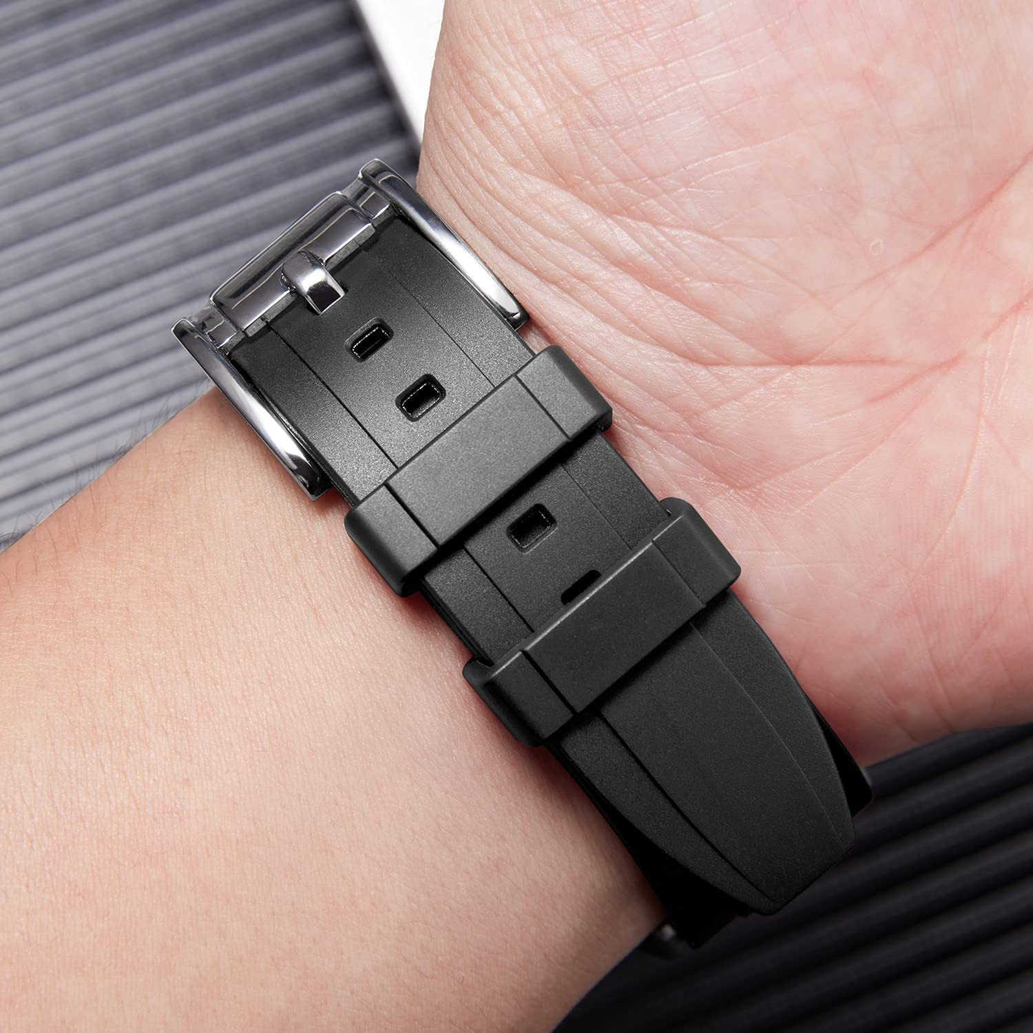 Correas de reloj de silicona liberacion rapida bandas de reloj inteligentes