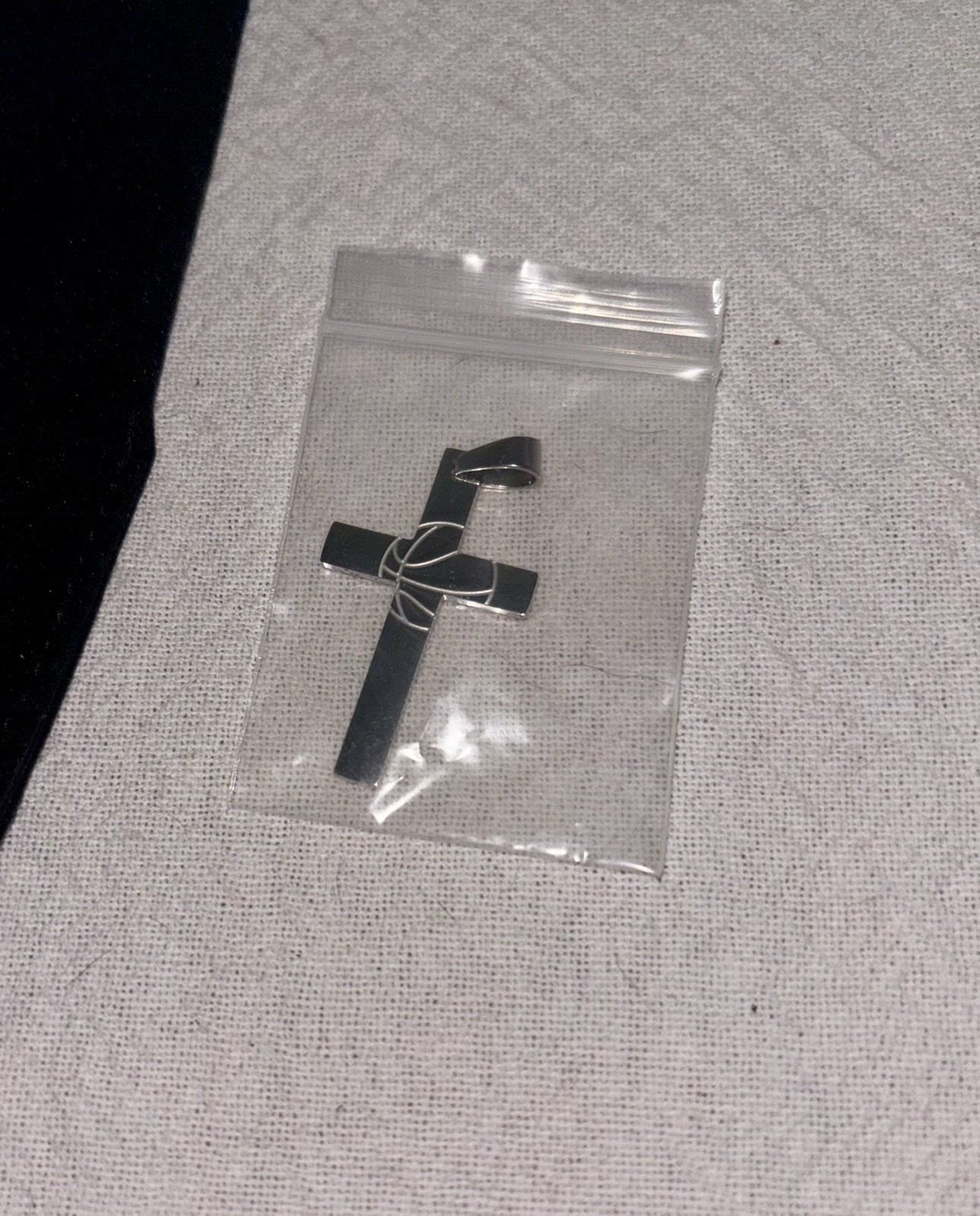 Basketball Cross Pendant (No Chain)