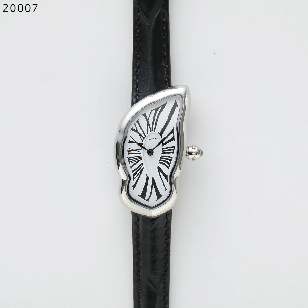 Laphont Melting Watch Large Analog Japanese Gold or Silver or Silver Black