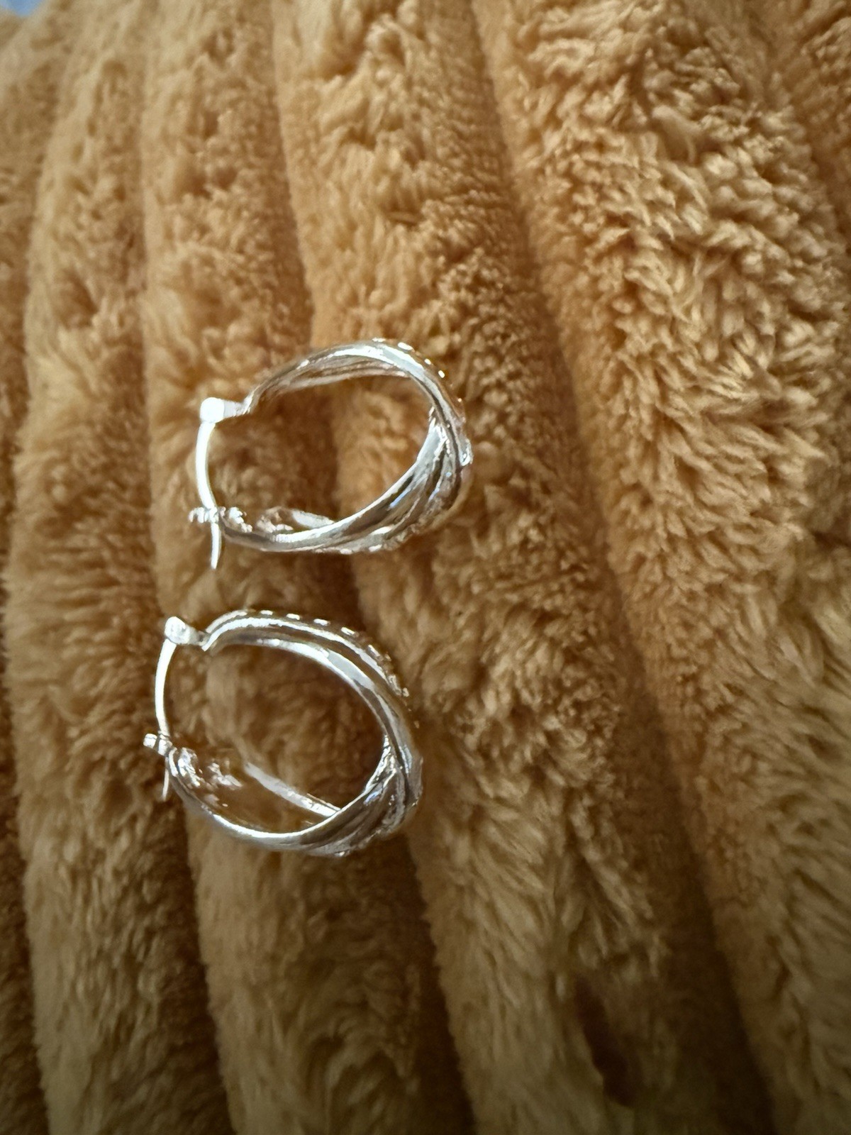 Vintage Sterling Silver Hoop Earrings