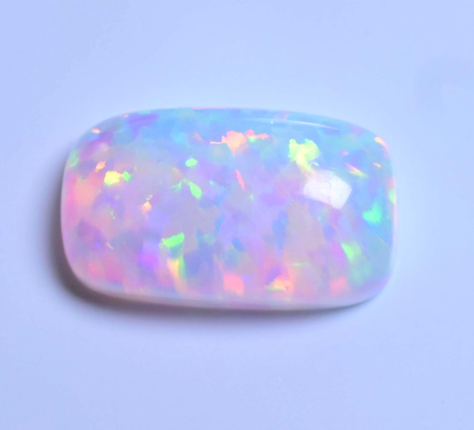 Natural Ethiopian Fire Opal 8.00 CT AGL Certified Play Of Color Loose Gemstone