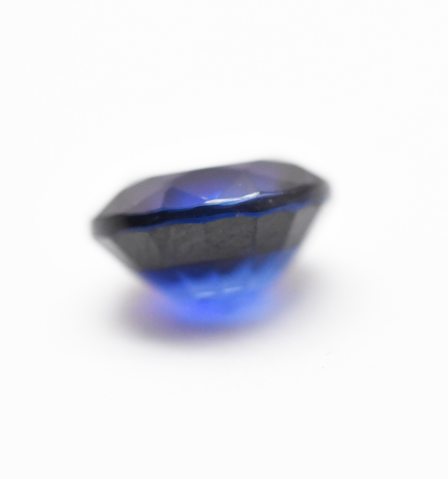 Lab Blue Sapphire Round Diamond Cut 6 mm 8 mm 10 mm 12 mm Loose Gemstones