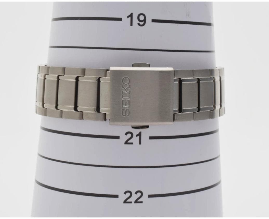 condition with box SEIKO wristwatch titanium solar black dial 7B52 0AM0