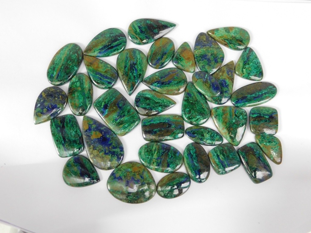 Natural Shattuckite Cabochon Gemstone For Making Jewelry Wholesale Lot 71333