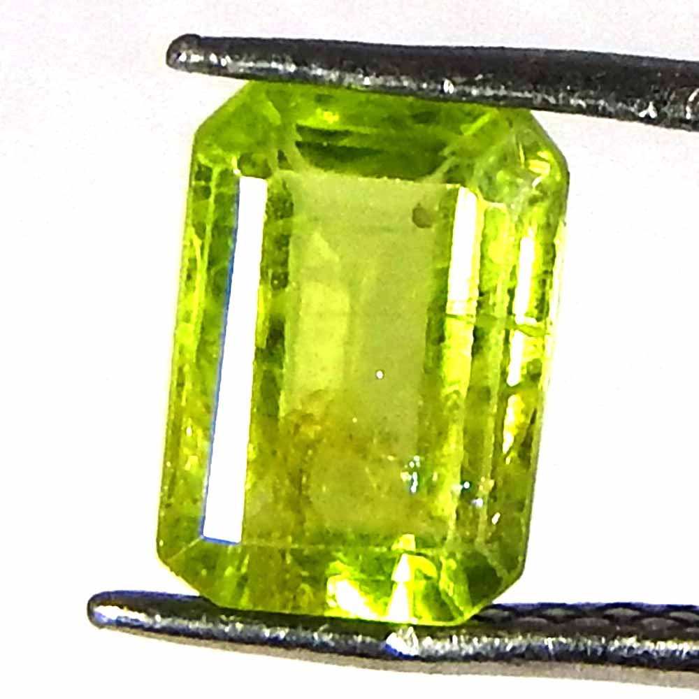 1.20Cts100%Natural Green Cut Peridot Cushion Cabochon Loose Gemstone