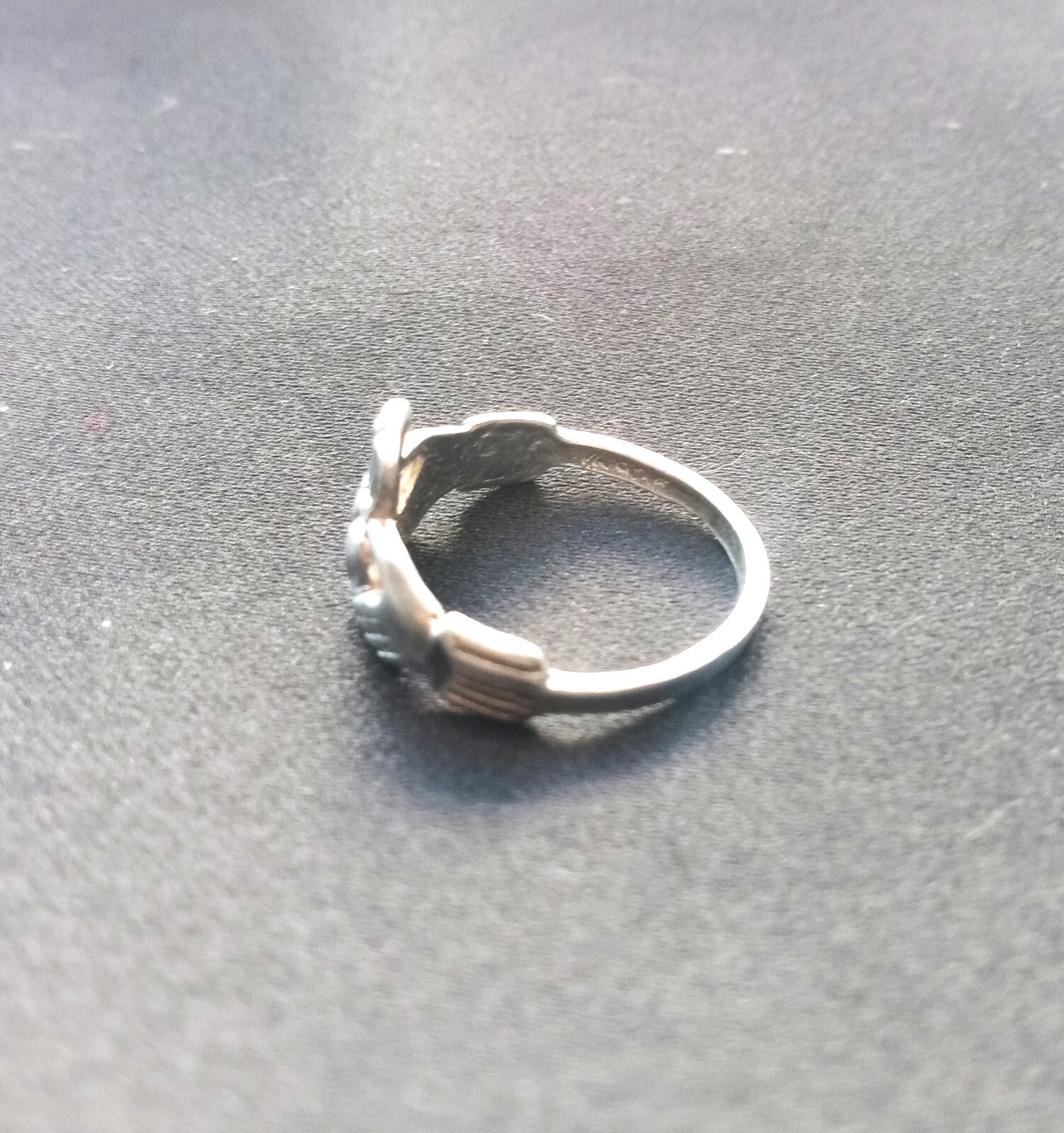 Sterling Silver Stamped 925 Claddagh Ring Size 6