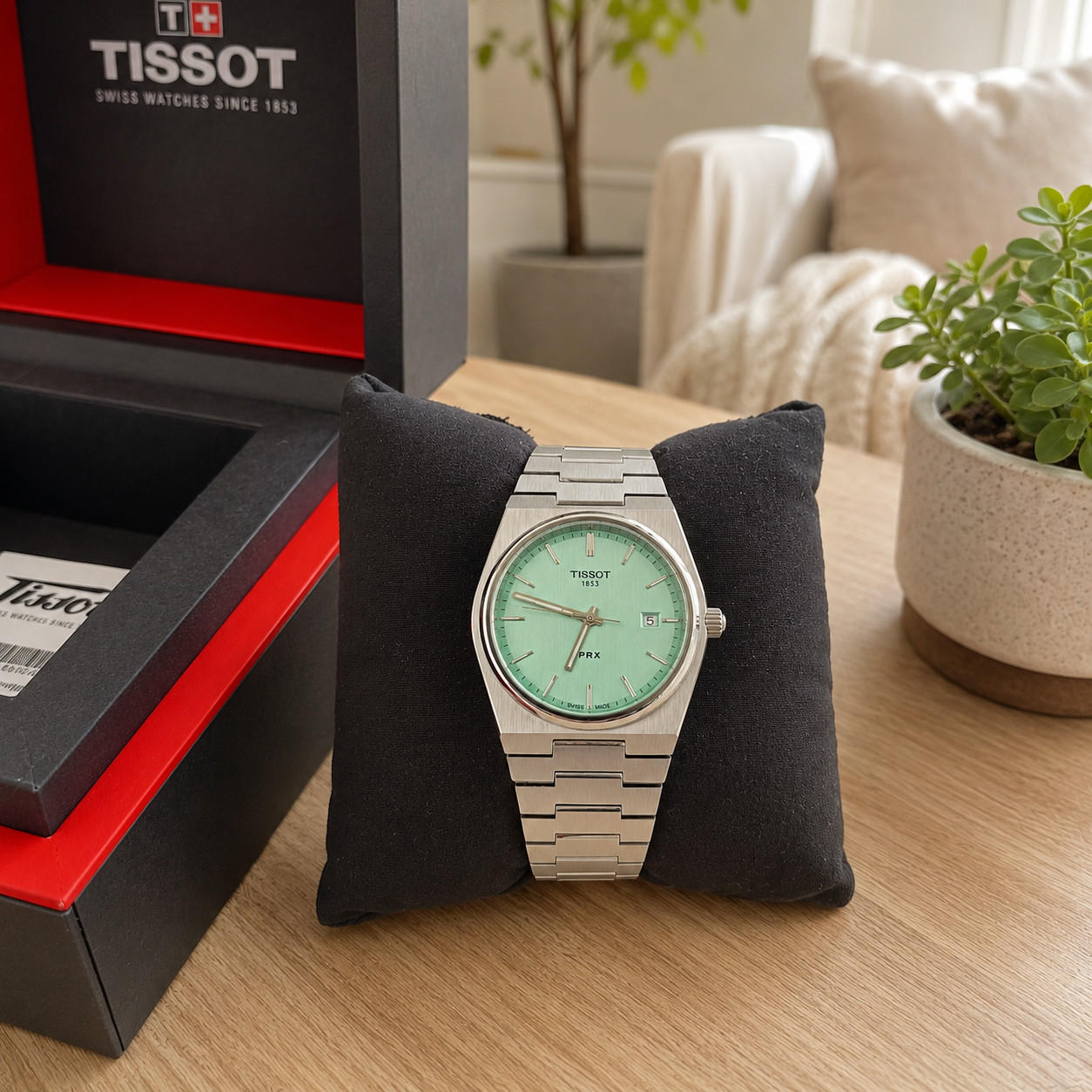 Tissot PRX 40mm Swiss Quartz Watch T137.410.11.091.01 Stainless Steel Green Dial