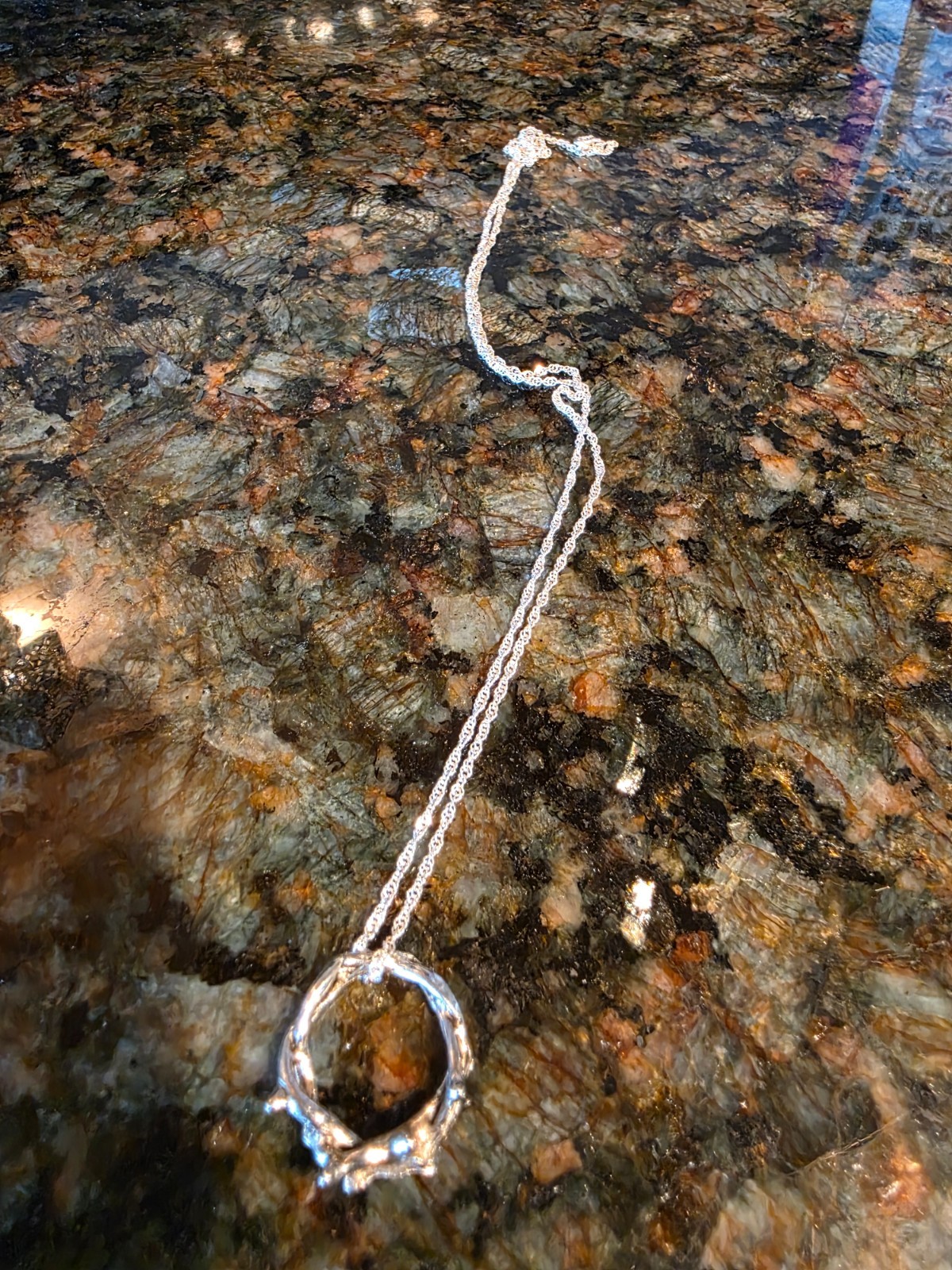 Crown of Thorns round pendant