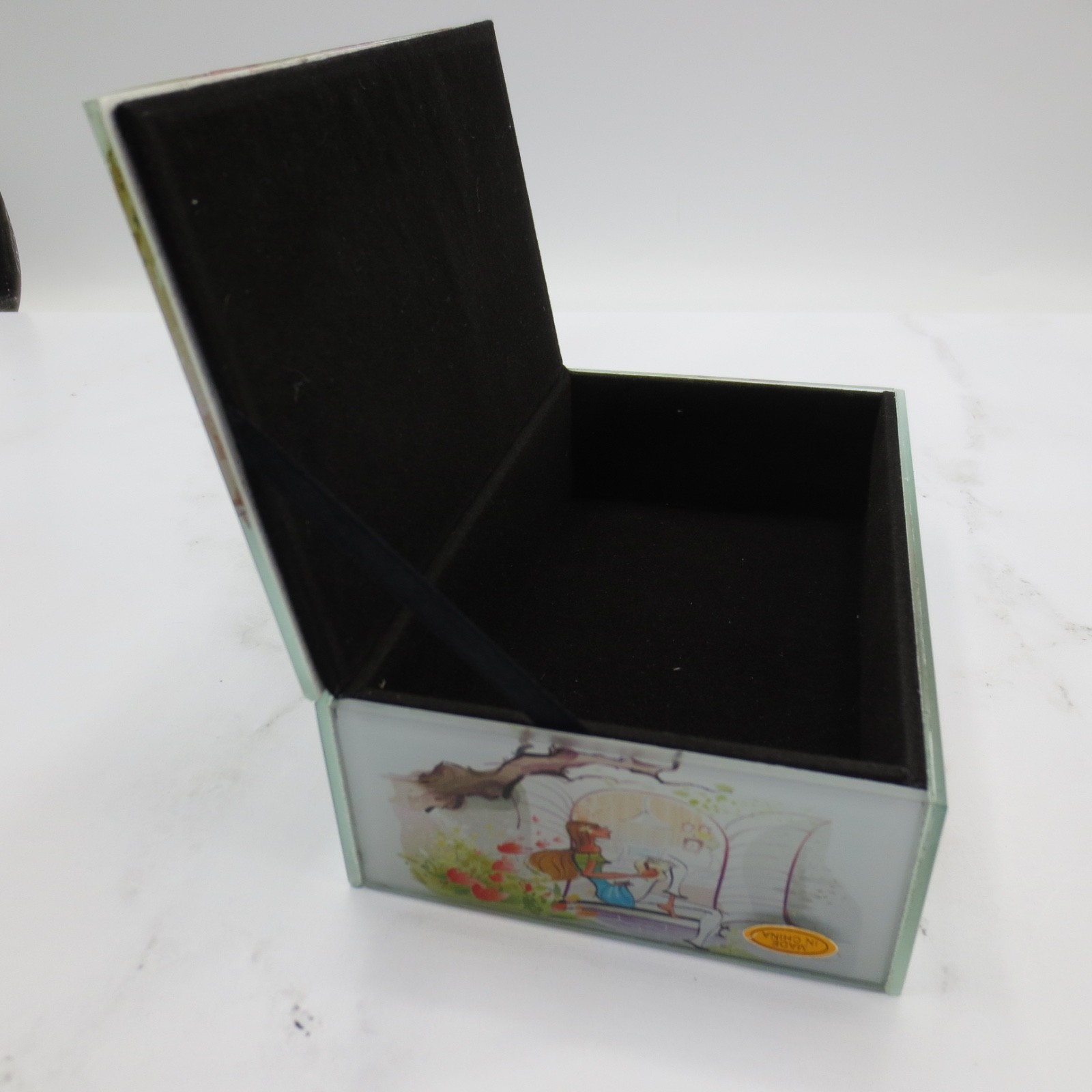 Glass Jewelry Box Contemporary Art On Top