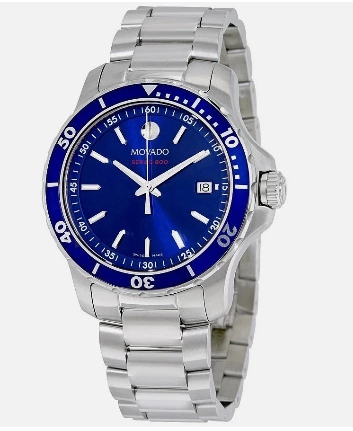 MOVADO Series 800 2600137 Blue Dial Men’s Watch 40mm New In Box