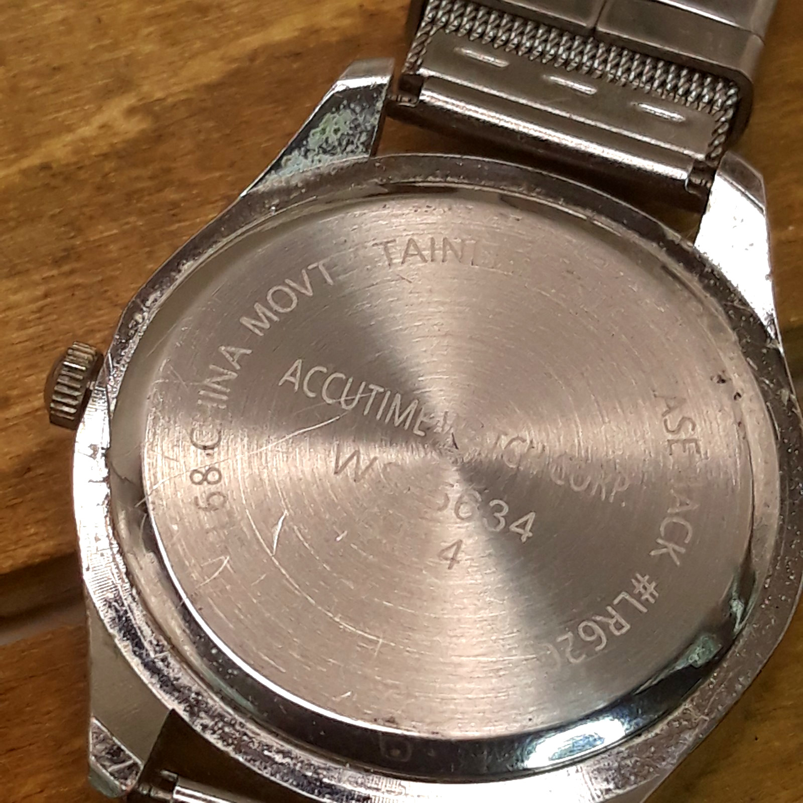 Ladies Accutime Watch Corp. (WS 5364) Silver Tone Watch (Working)