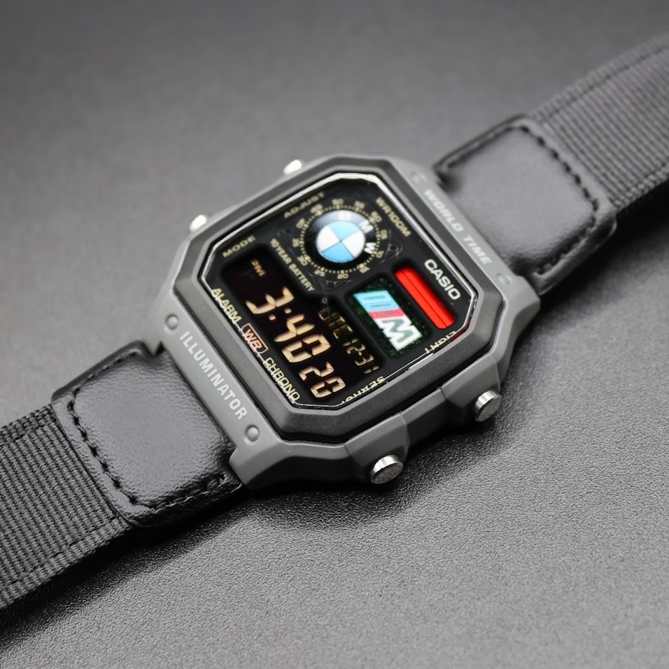 CASIO AE-1200WHUB. Royale Watch Mod. Negative Display – Hydromod
