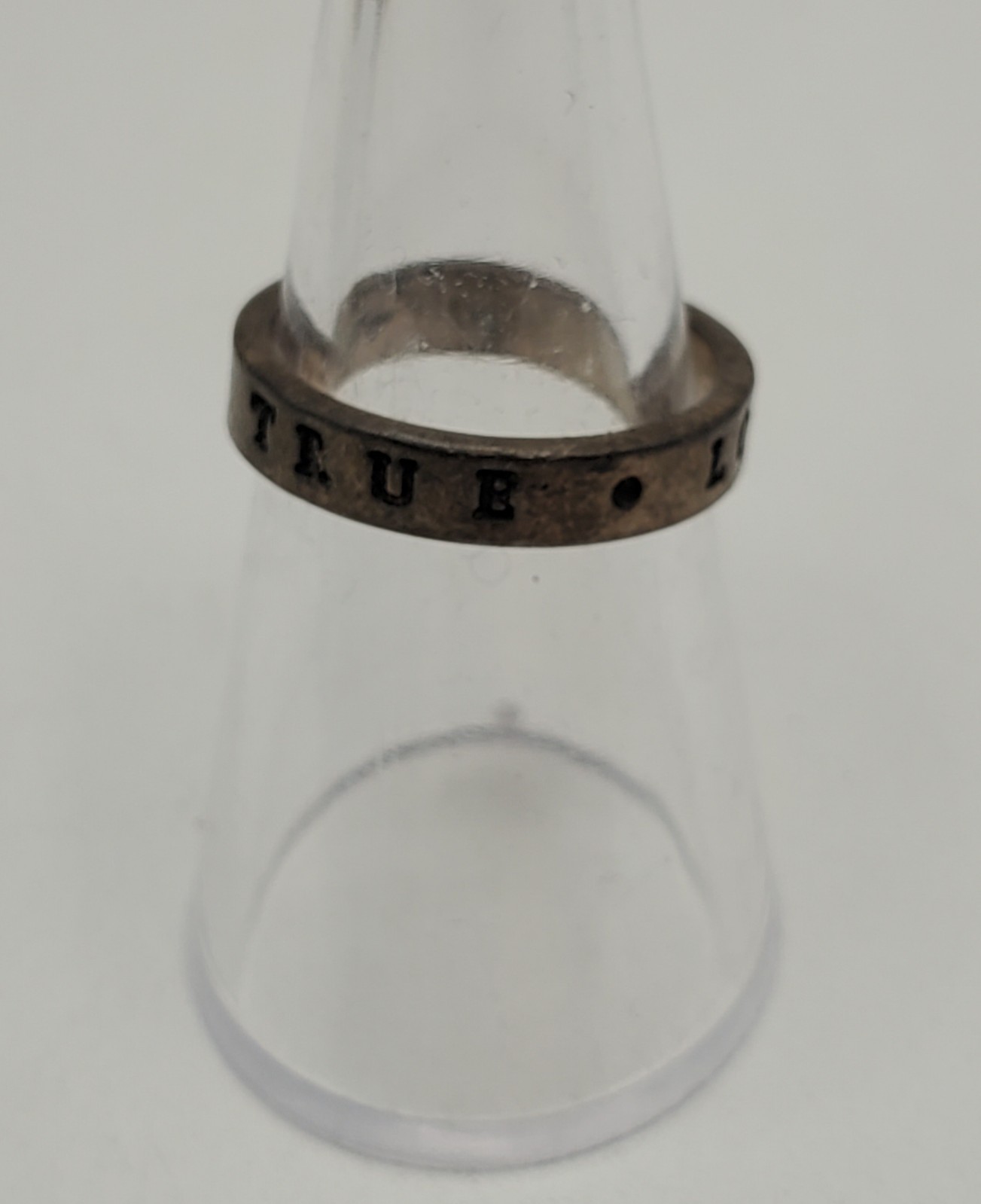 925 BDS True Love Waits Ring 7 Sterling Silver 3g Wedding Band Purity Reminder