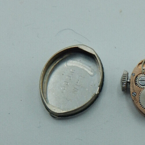 Watch HELZBERG VIP Ladies 17 Jewel Silver Tone Latin Wellsbro Wind Up 10K R.G.P.