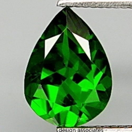 CHROME DIOPSIDE 8 x 5 MM PEAR CUT OUTSTANDING GREEN COLOR ALL NATURAL