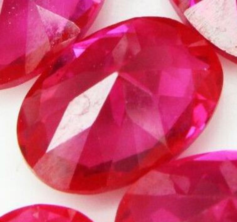 EPIC GEMS-6x5mm Certified Natural Loose Gemstones Ruby Oval-2 Pc Set