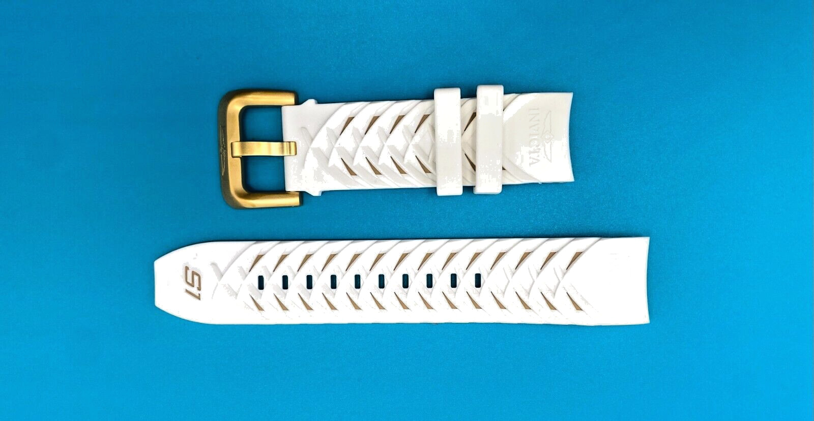 Authentic Invicta S1 Rally 19546 White & Beige Silicone 24mm Watch Band
