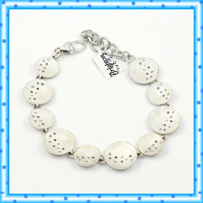 Brighton Cosmos Crystal Brushed Silver Bracelet NWT $68