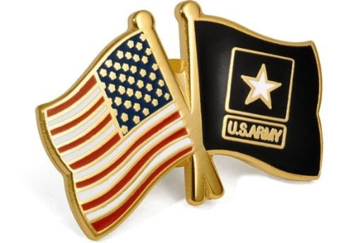 NEW USA Flag / U.S. Army Flags Lapel Pin OFFICIALLY LICENSED